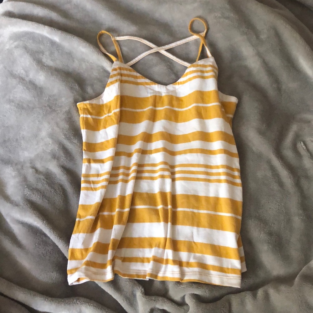 🍋Yellow striped tank🍋